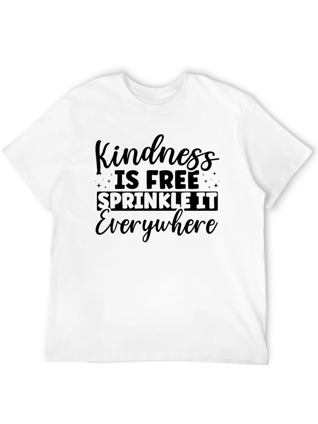 Kindness is Free Graphic T-Shirt - Black