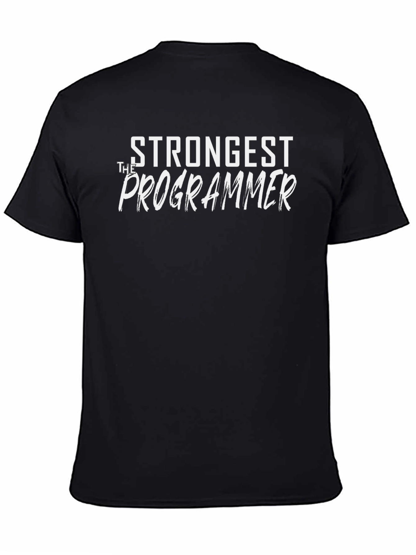 Strongest Programmer Graphic Tee - Black
