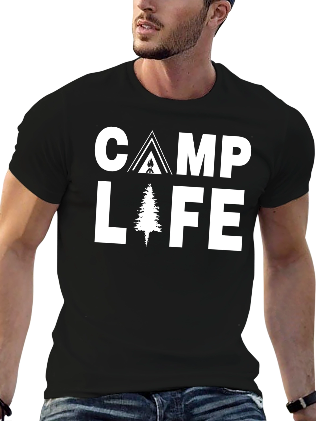 Camp Life Graphic Tee - Camping Adventure Shirt