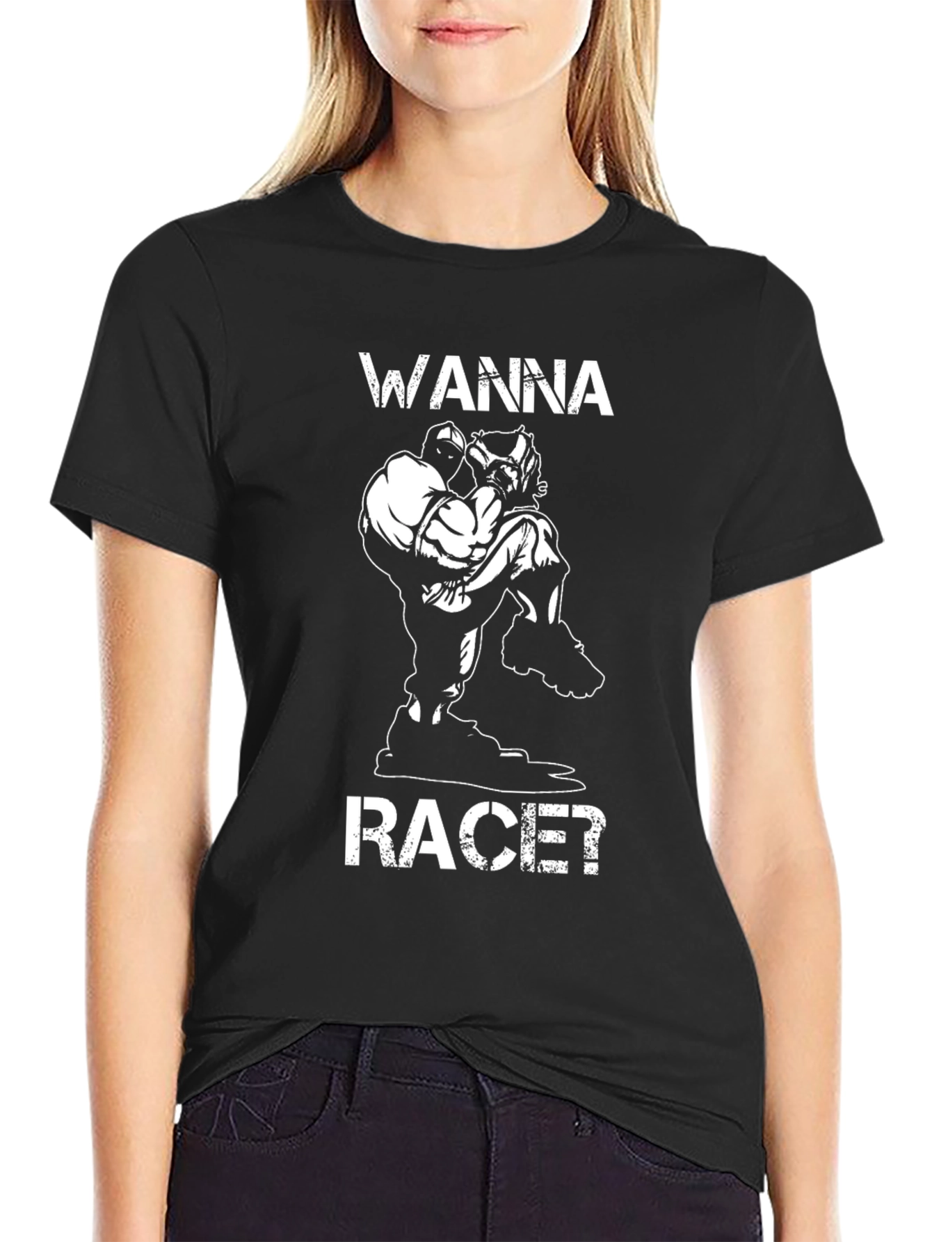 Wanna Race? Graphic T-Shirt