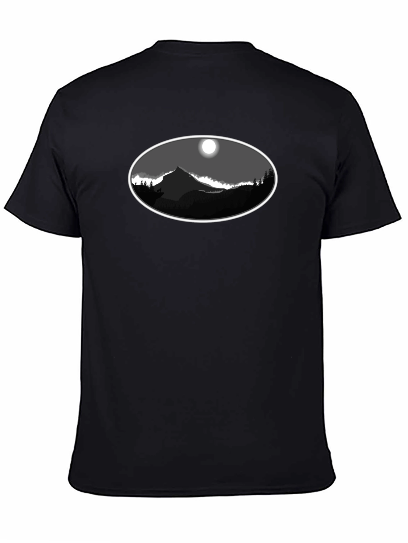 Black Mountainscape T-Shirt