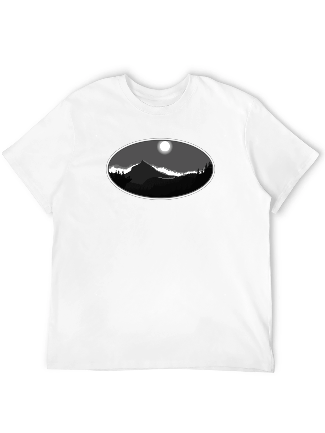Black Mountainscape T-Shirt