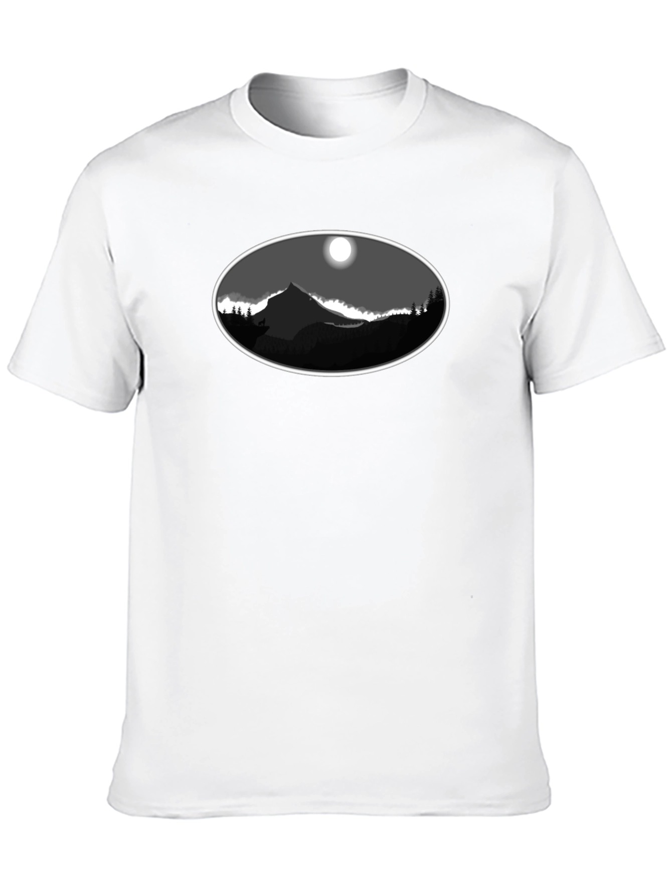 Black Mountainscape T-Shirt