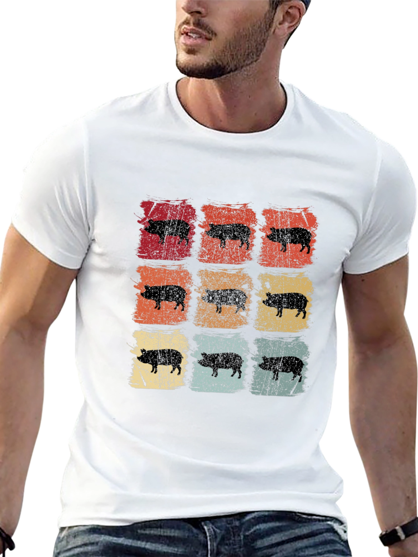 Retro Pig Graphic Tee