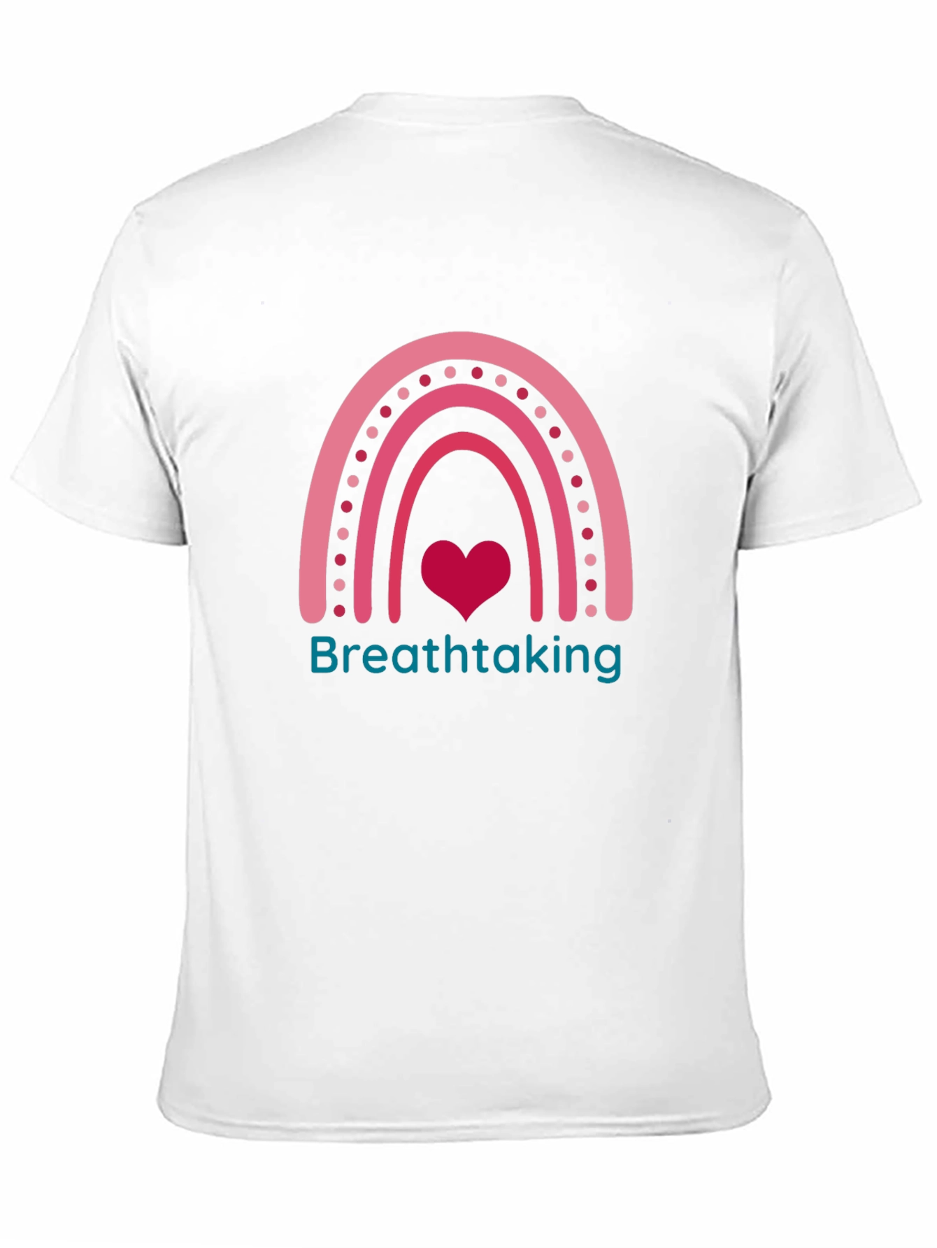 Breathtaking Rainbow Heart Graphic Tee