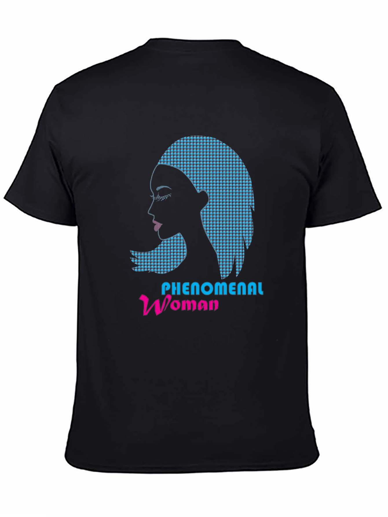 Phenomenal Woman Graphic Print Black Tee