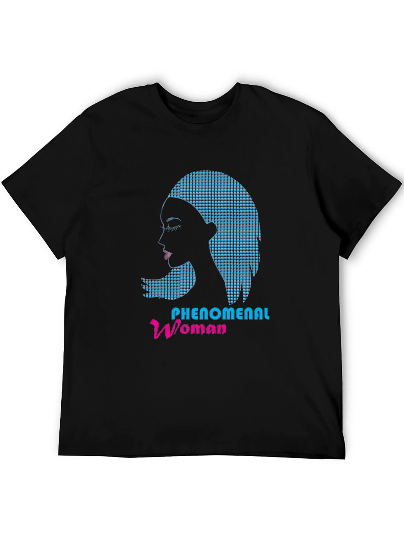 Phenomenal Woman Graphic Print Black Tee