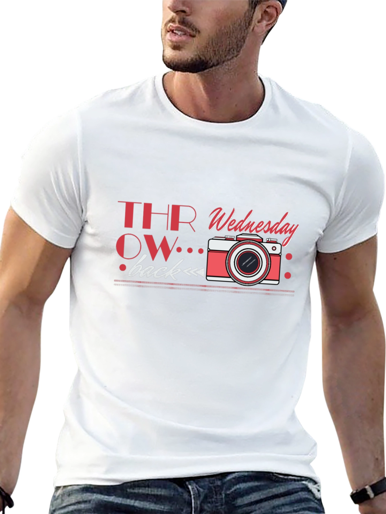 Throwback Wednesday Black Graphic Tee Shirt