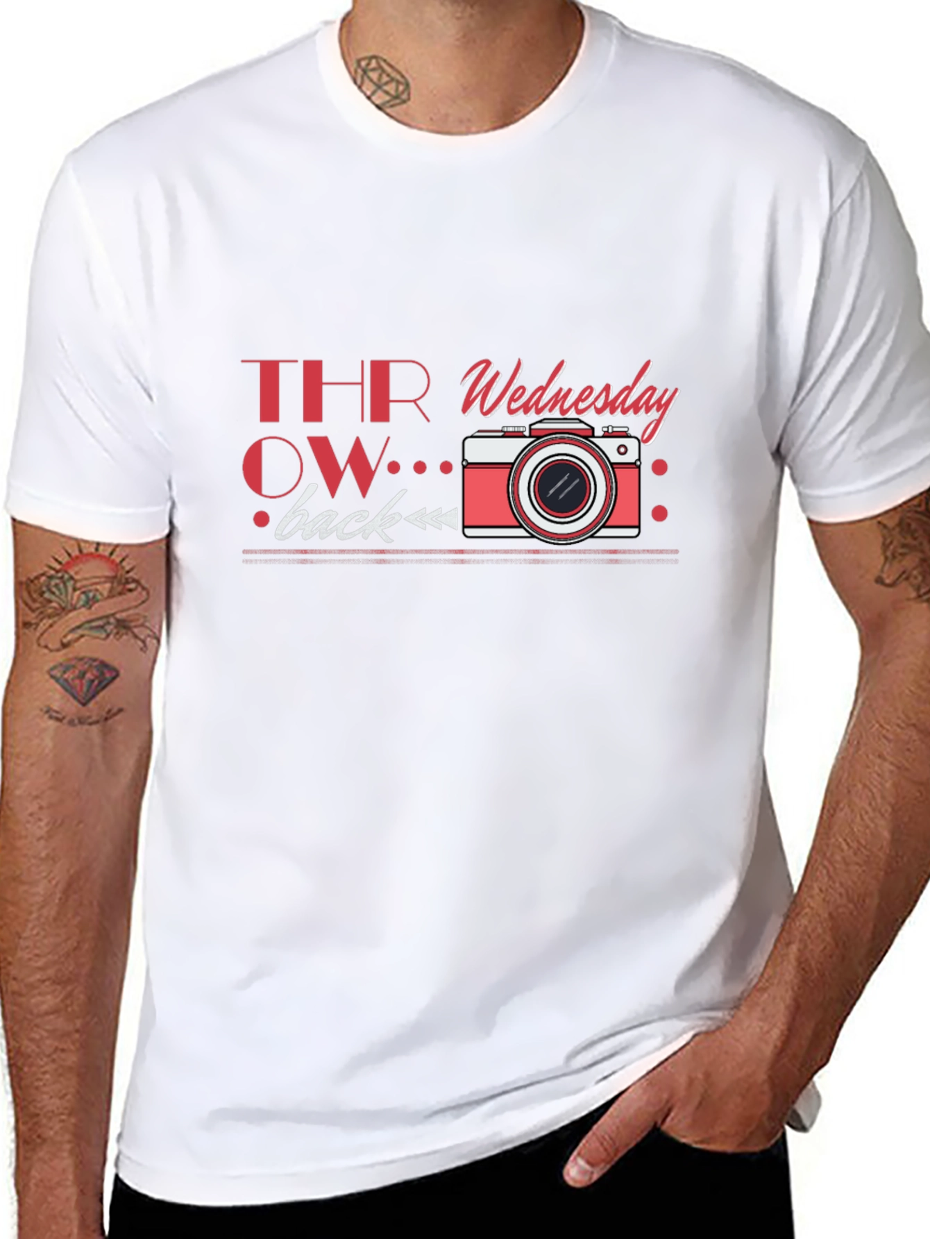 Throwback Wednesday Black Graphic Tee Shirt