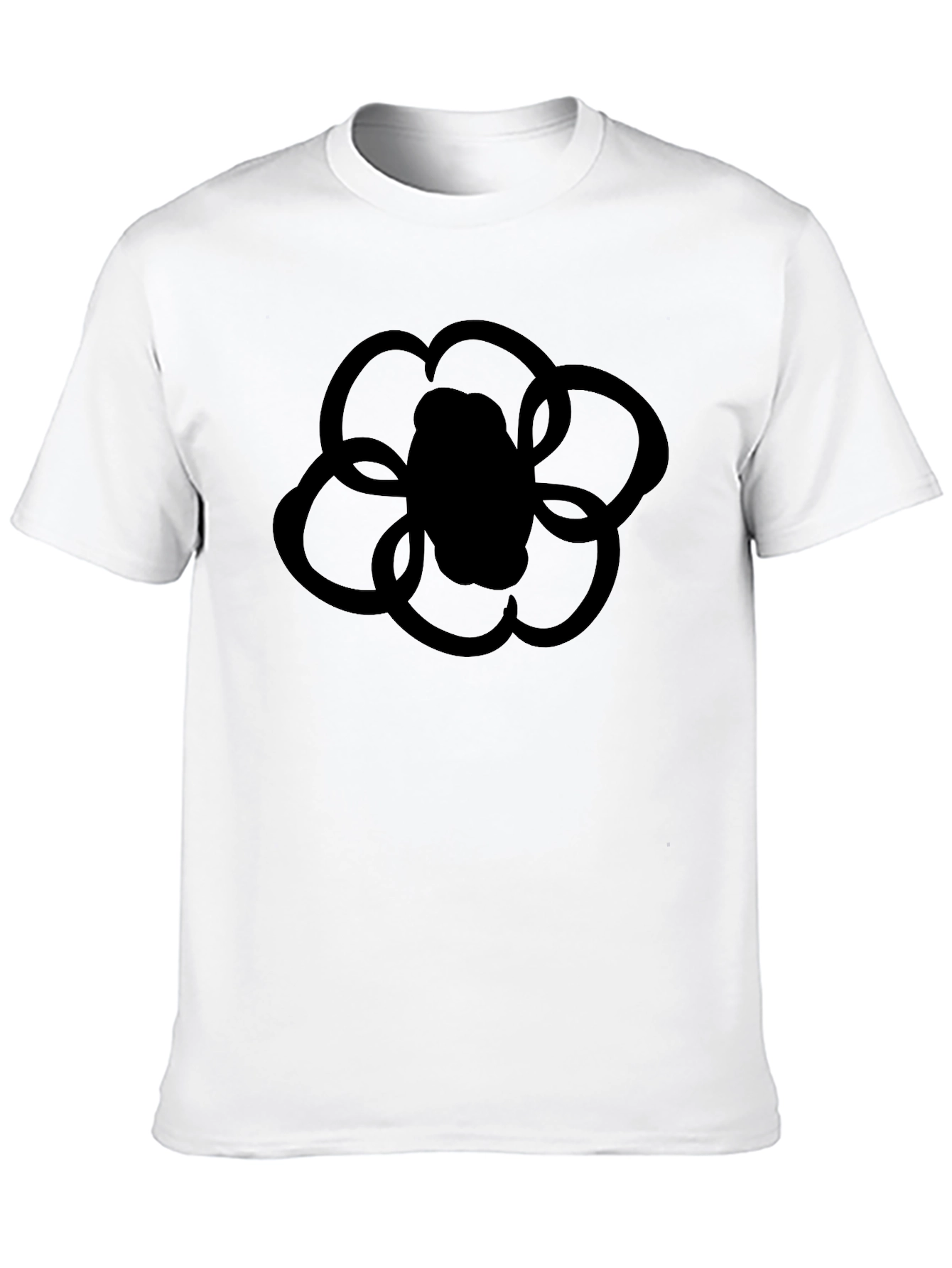 Black Flower Graphic T-Shirt
