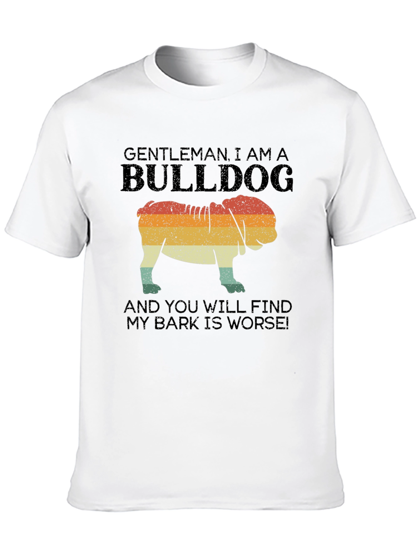 Gentleman Bulldog Graphic T-Shirt