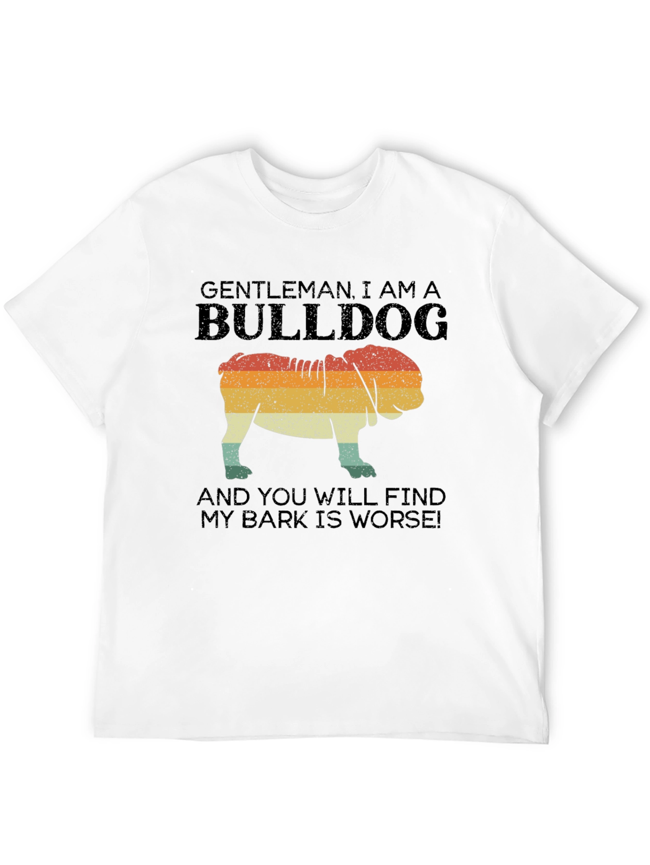 Gentleman Bulldog Graphic T-Shirt