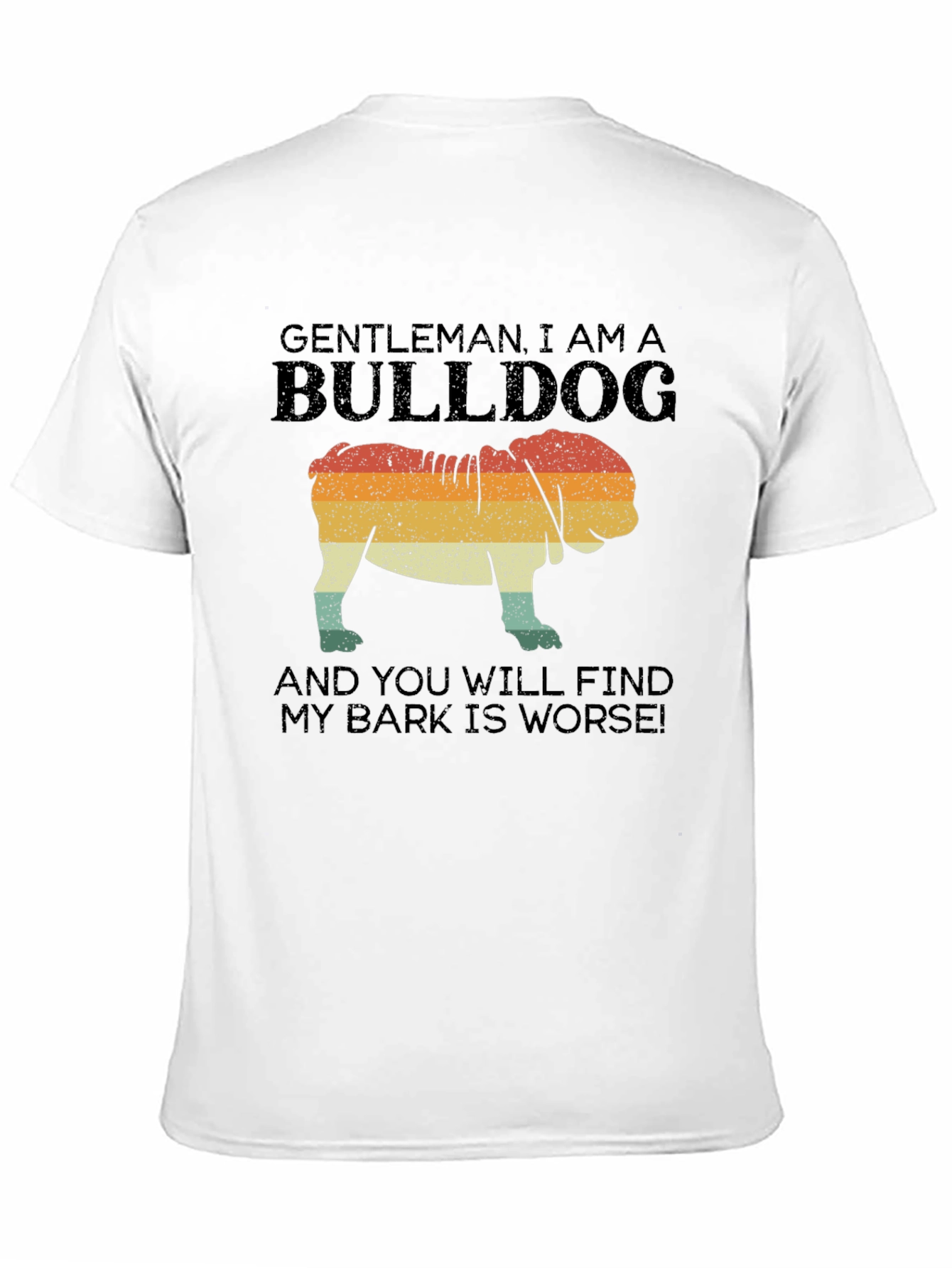Gentleman Bulldog Graphic T-Shirt