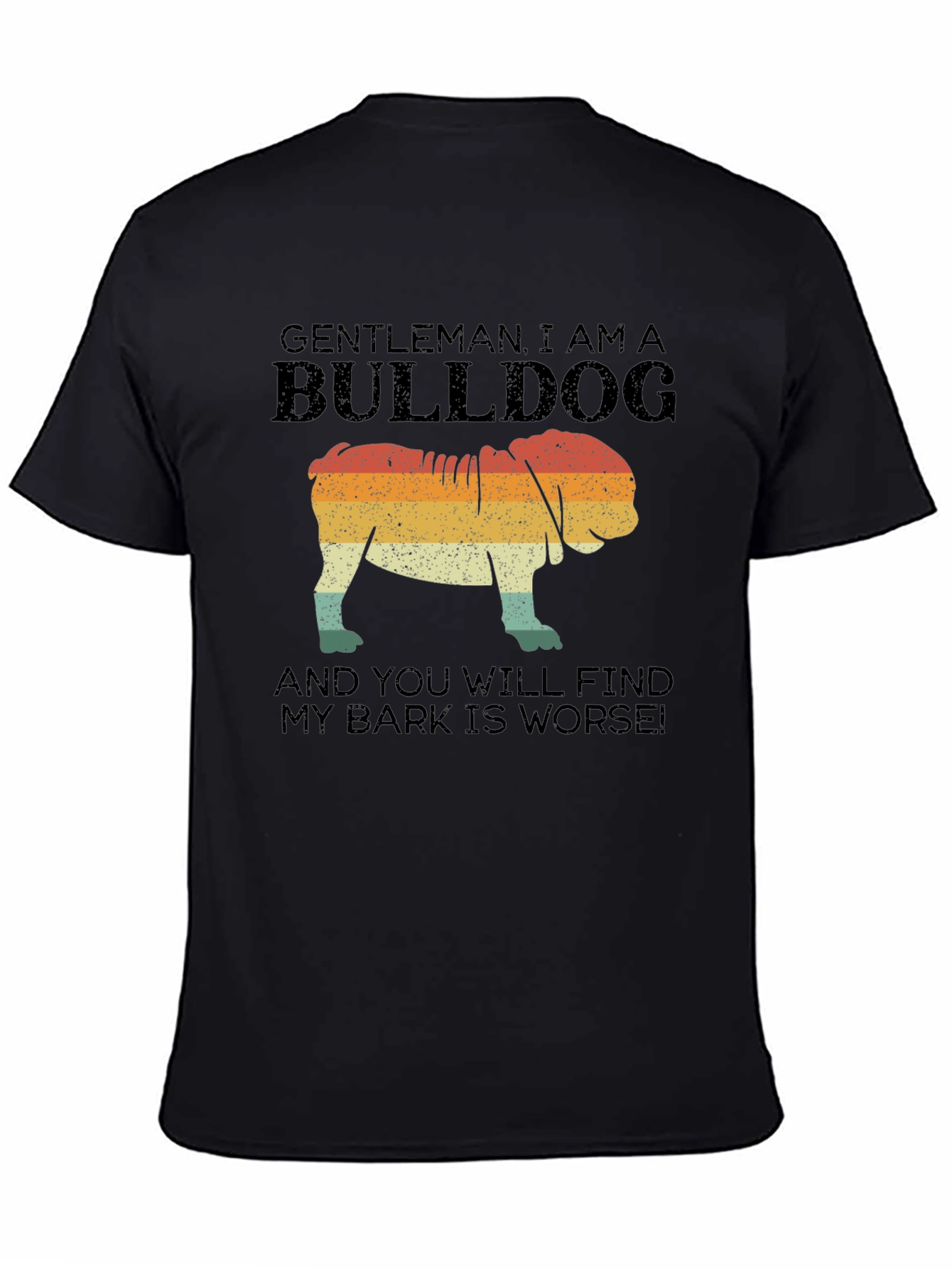 Gentleman Bulldog Graphic T-Shirt