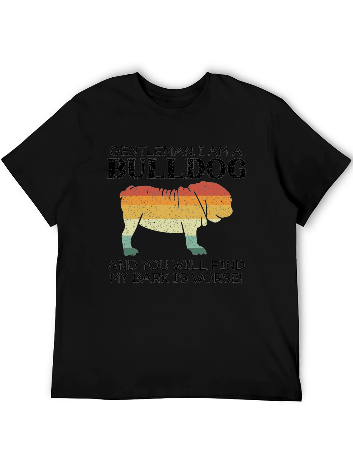 Gentleman Bulldog Graphic T-Shirt