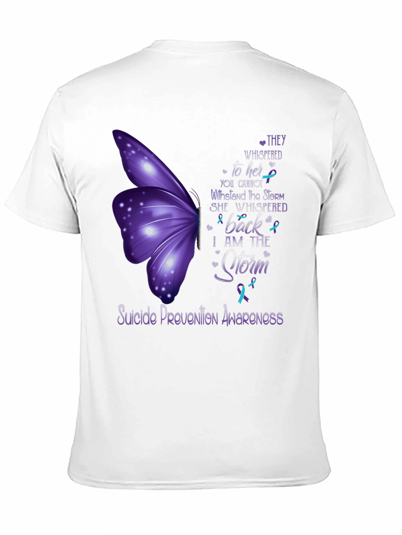 Suicide Prevention Awareness Butterfly T-Shirt