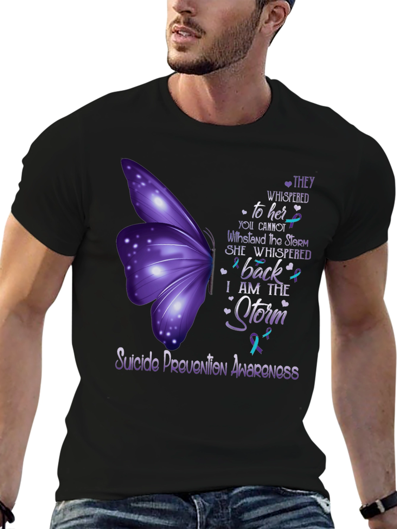 Suicide Prevention Awareness Butterfly T-Shirt