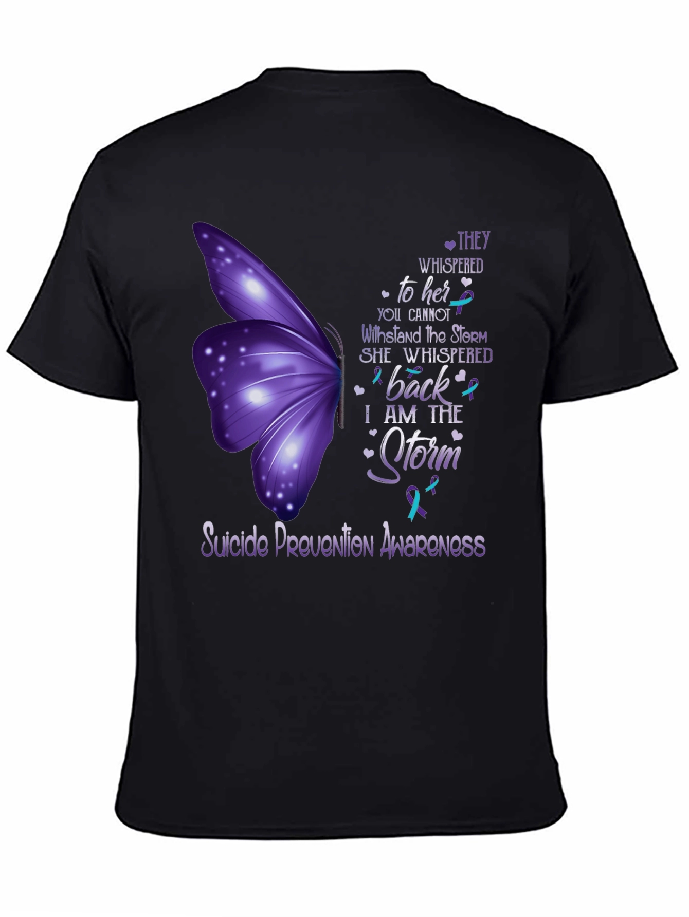 Suicide Prevention Awareness Butterfly T-Shirt