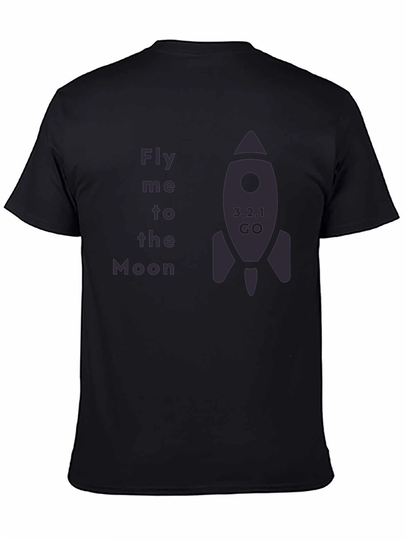 Fly Me to the Moon Rocket Graphic Tee