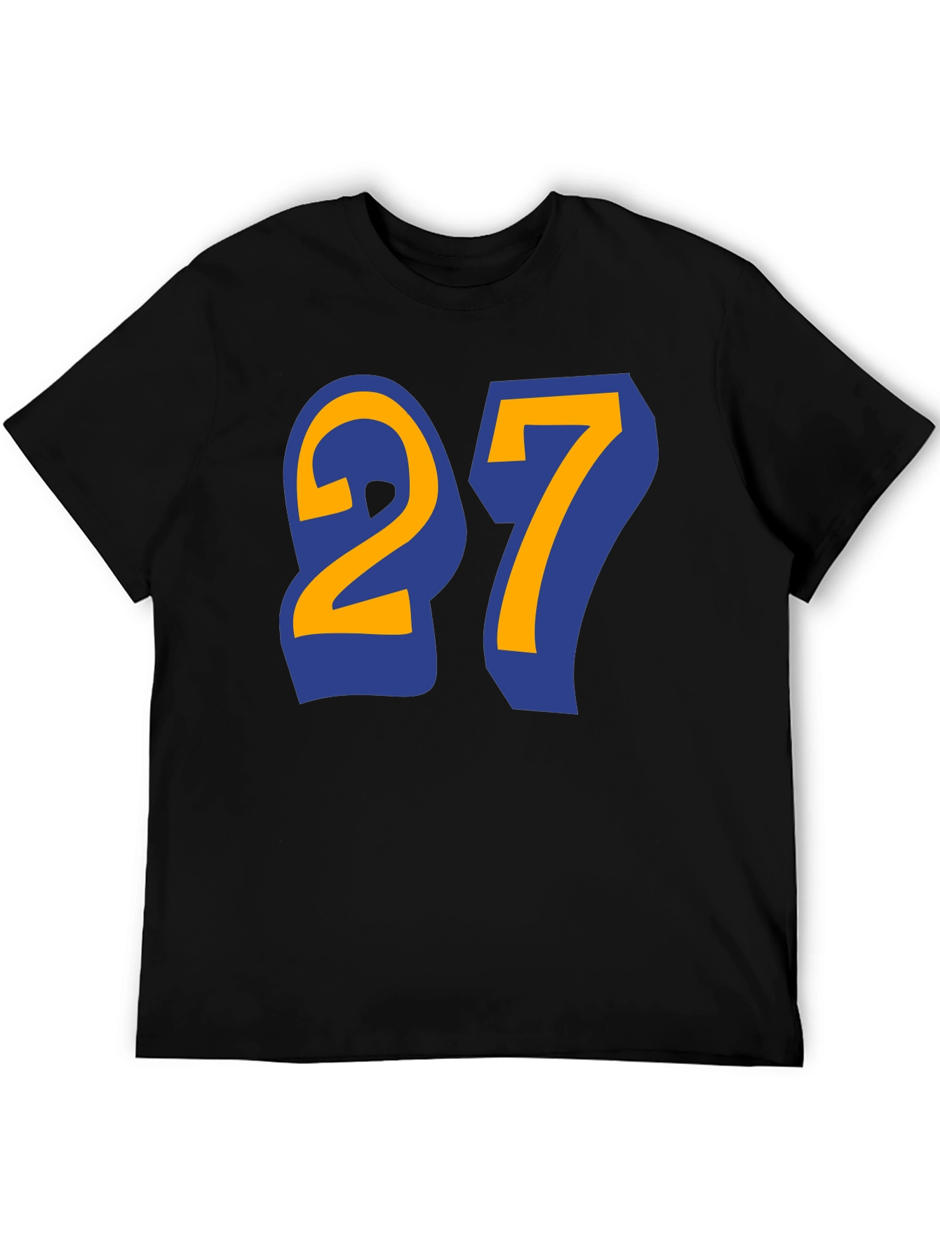 Number 27 Graphic Tee - Black T-Shirt