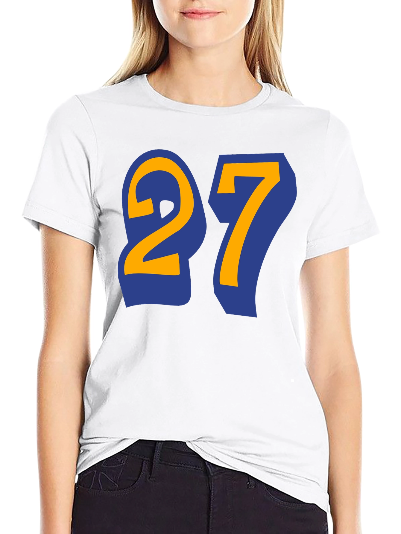 Number 27 Graphic Tee - Black T-Shirt