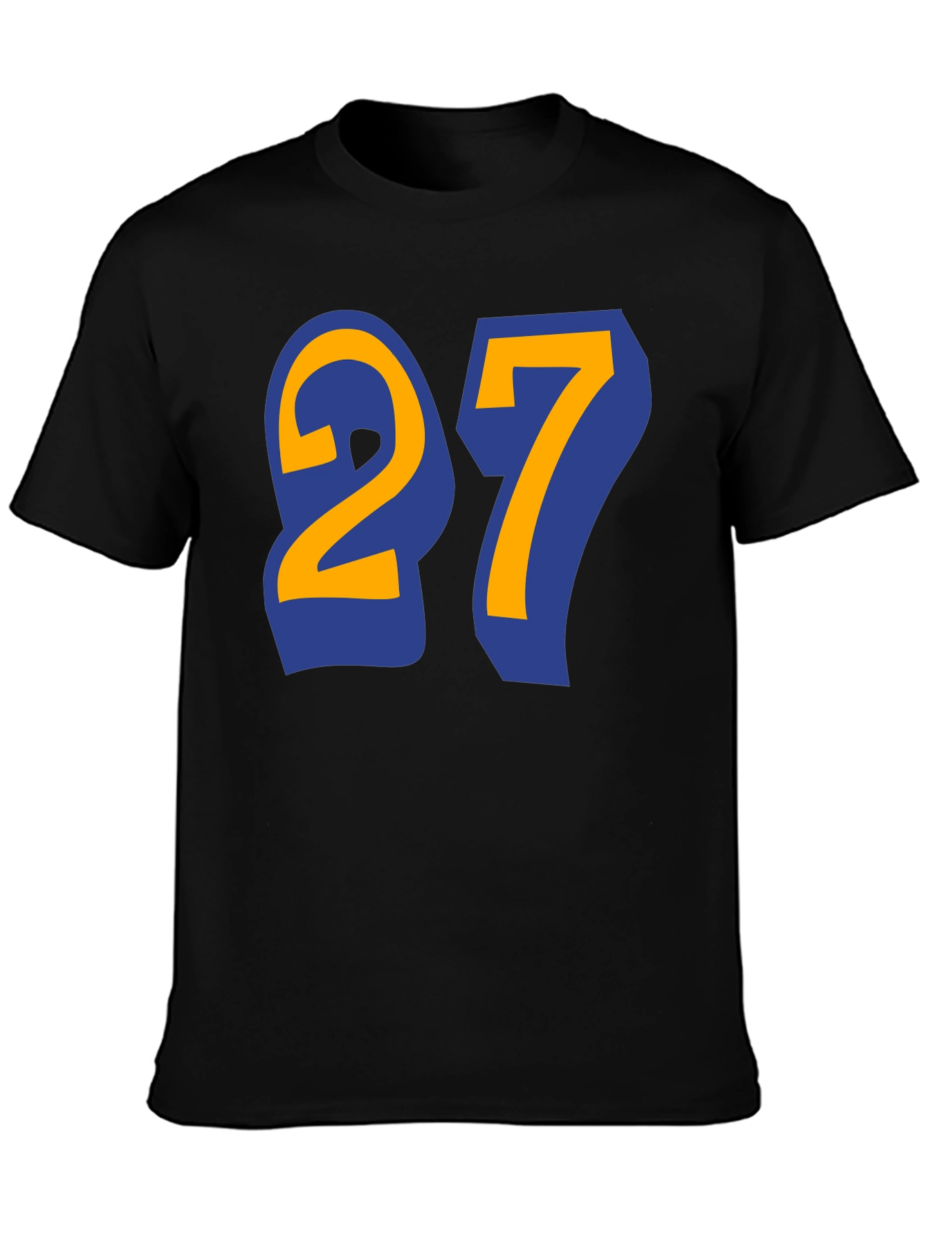 Number 27 Graphic Tee - Black T-Shirt
