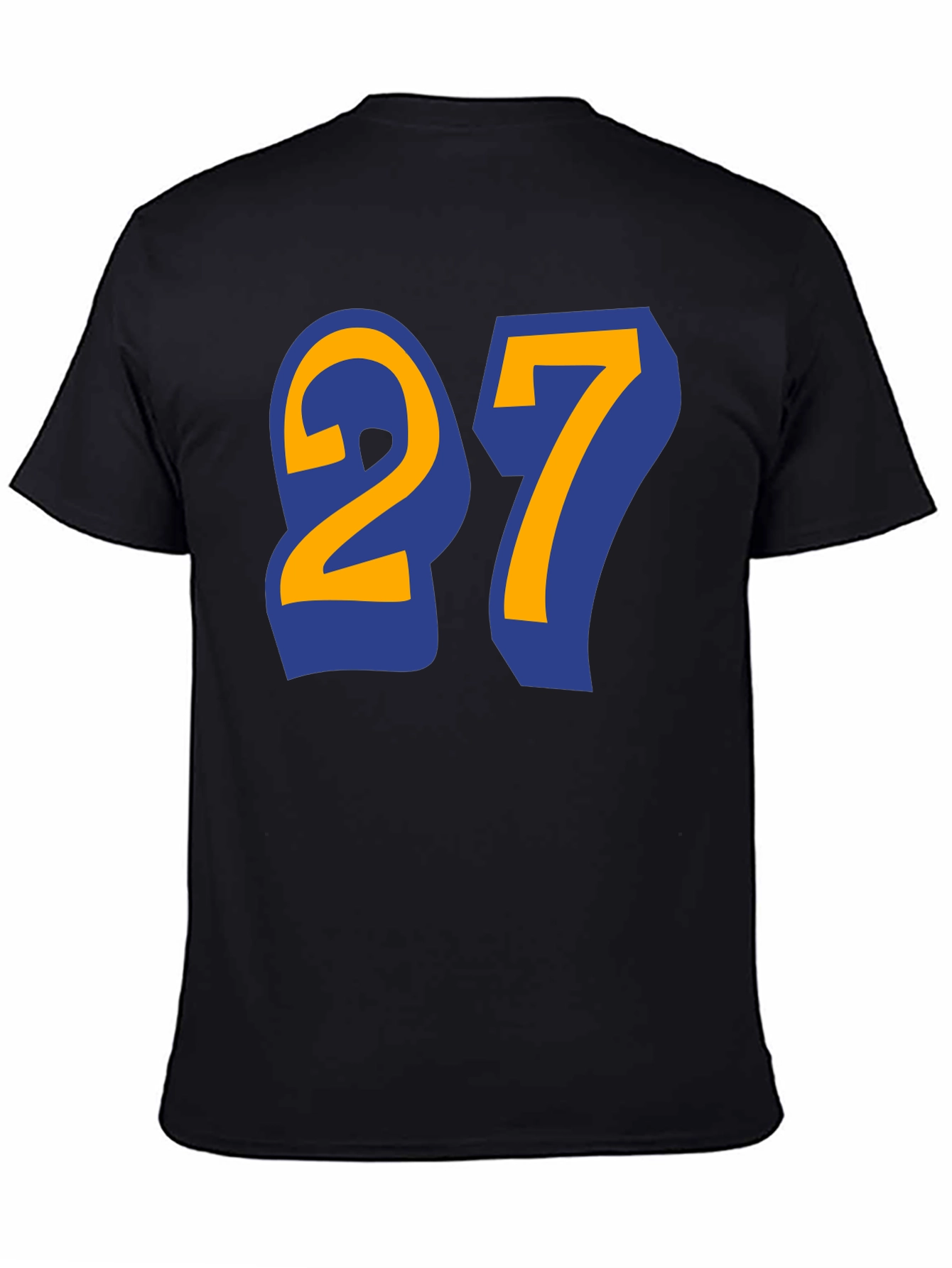 Number 27 Graphic Tee - Black T-Shirt