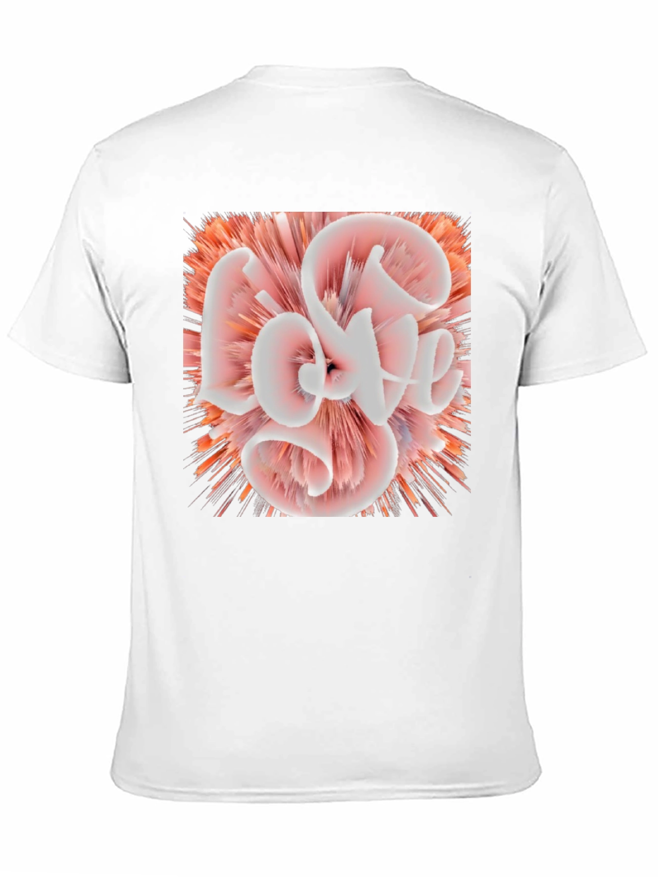 Abstract Love Graphic Black Tee