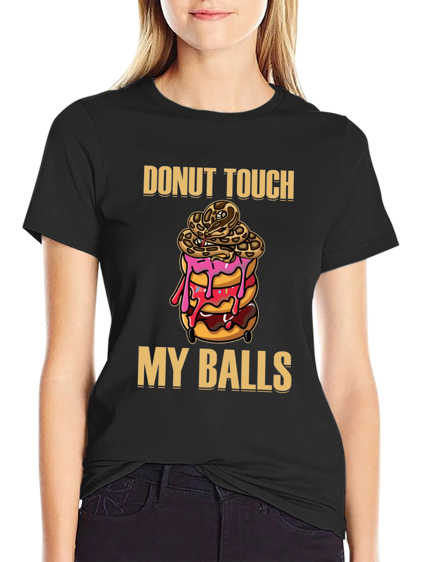 Donut Touch My Balls Graphic T-Shirt