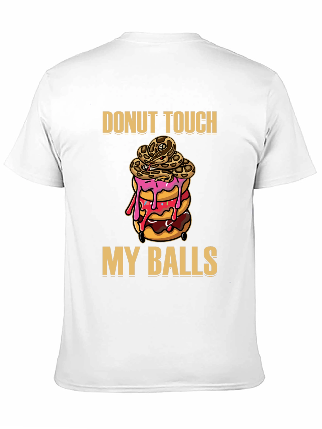 Donut Touch My Balls Graphic T-Shirt