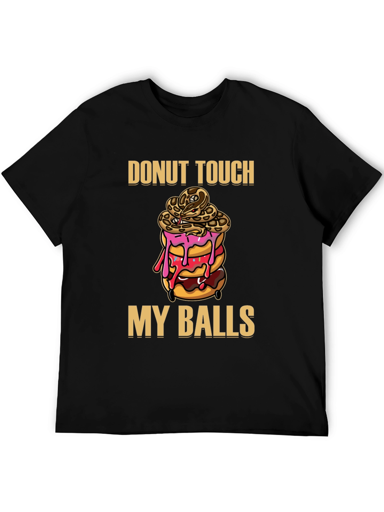 Donut Touch My Balls Graphic T-Shirt