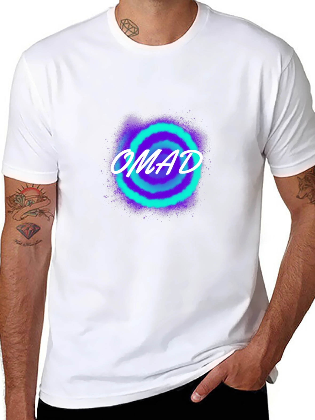 OMAD Circle Graphic Tee - Trendy Casual Wear