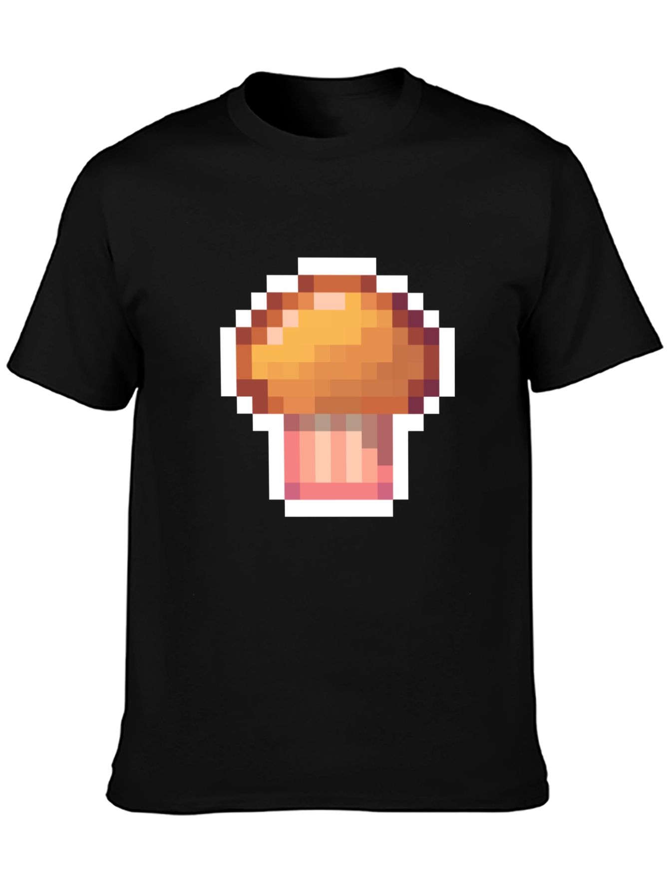 Pixel Mushroom T-Shirt - Retro Gaming Style