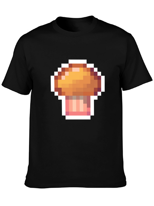 Pixel Mushroom T-Shirt - Retro Gaming Style