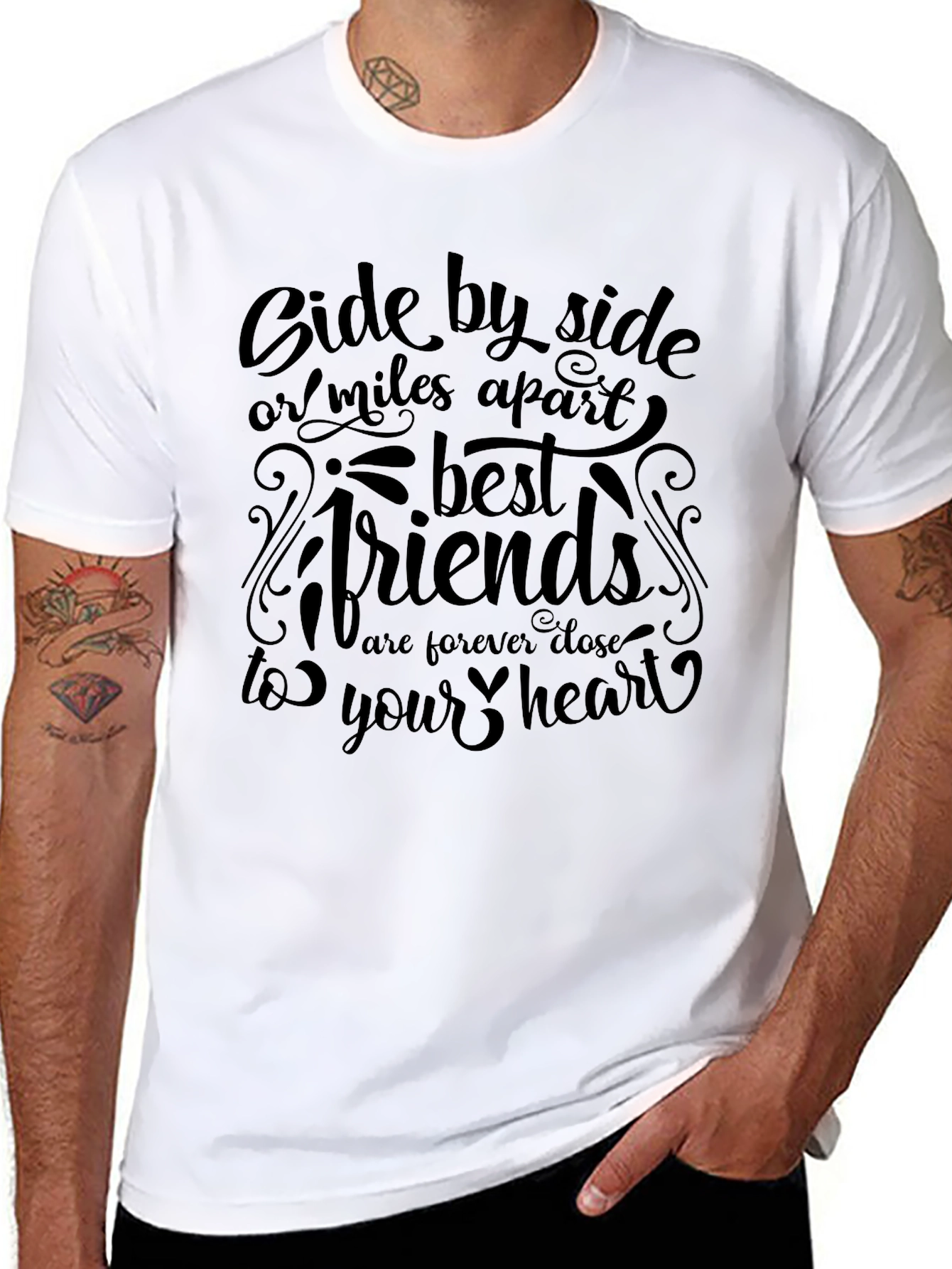Best Friends Black Graphic Tee