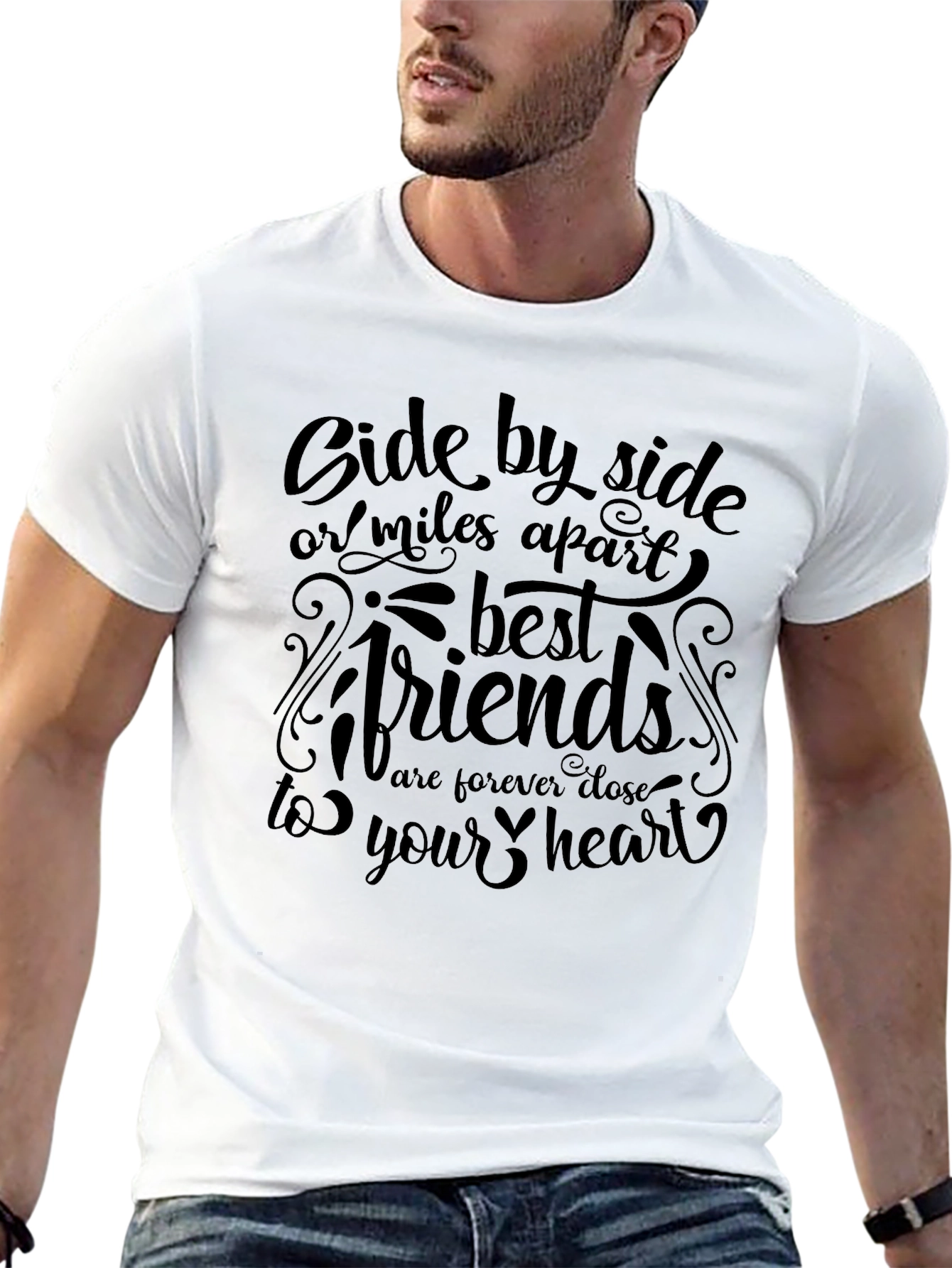 Best Friends Black Graphic Tee