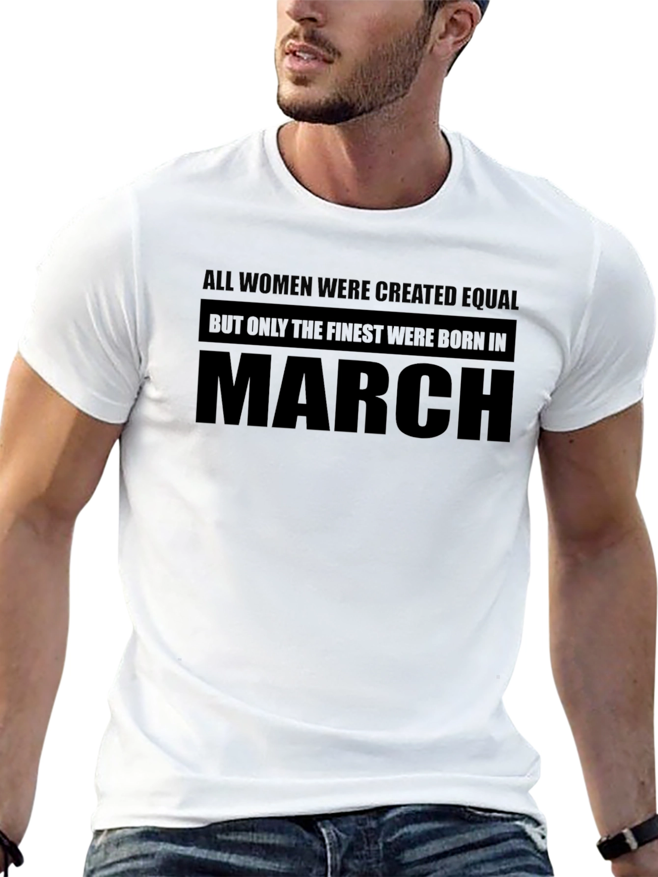 Finest Women Born in March Black T-Shirt