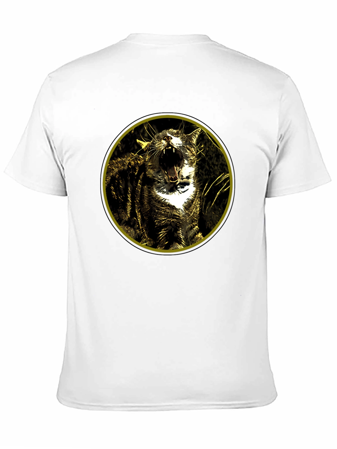 Roaring Cat Graphic Tee - Black