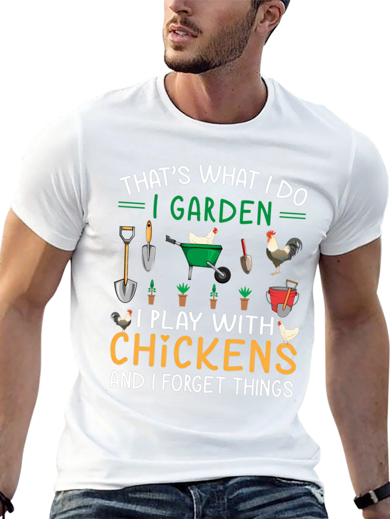 Gardening & Chicken Lover T-Shirt