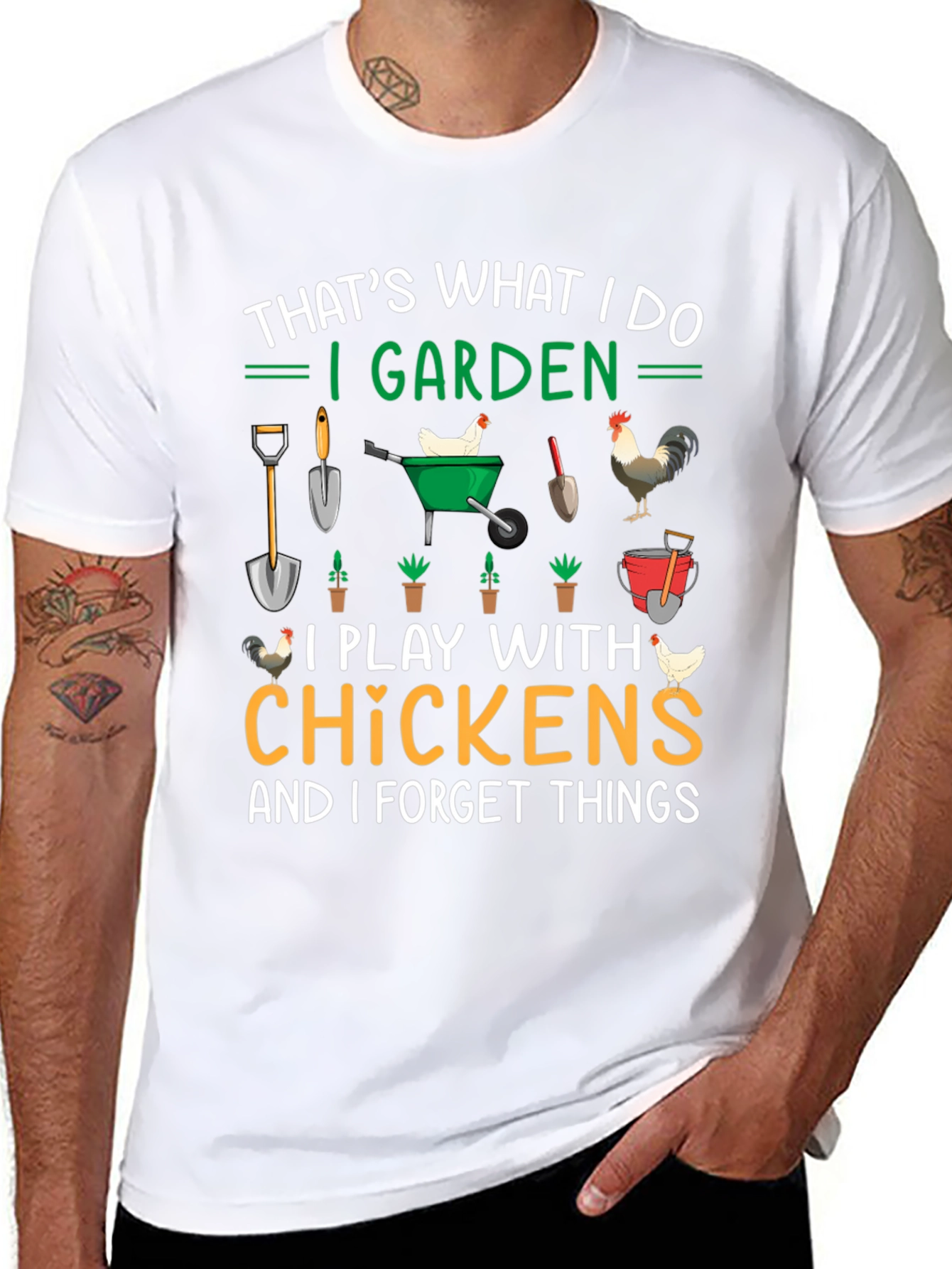 Gardening & Chicken Lover T-Shirt