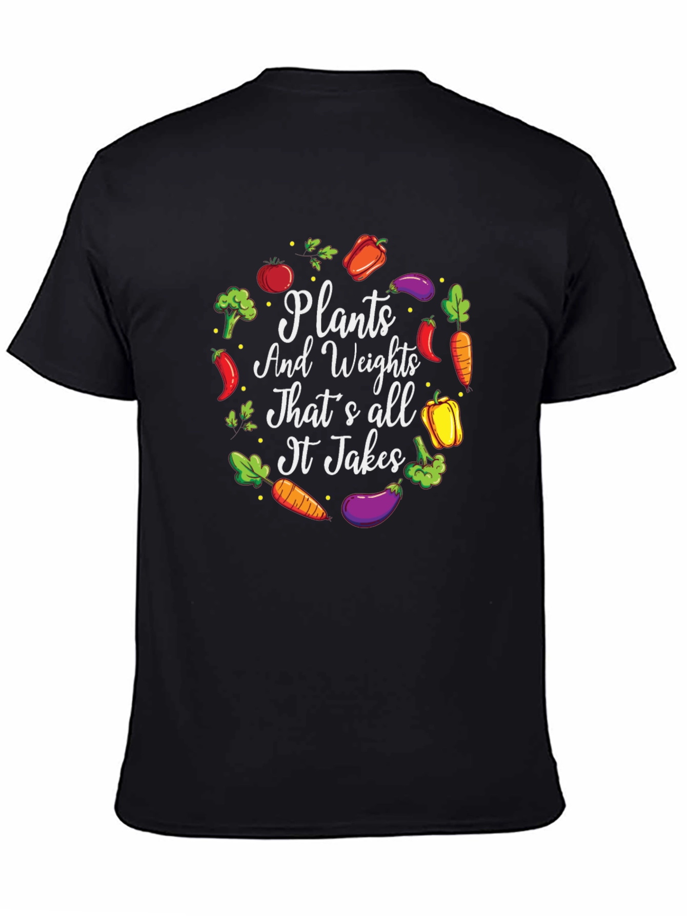 Plants & Weights T-Shirt: Vegan Fitness Apparel