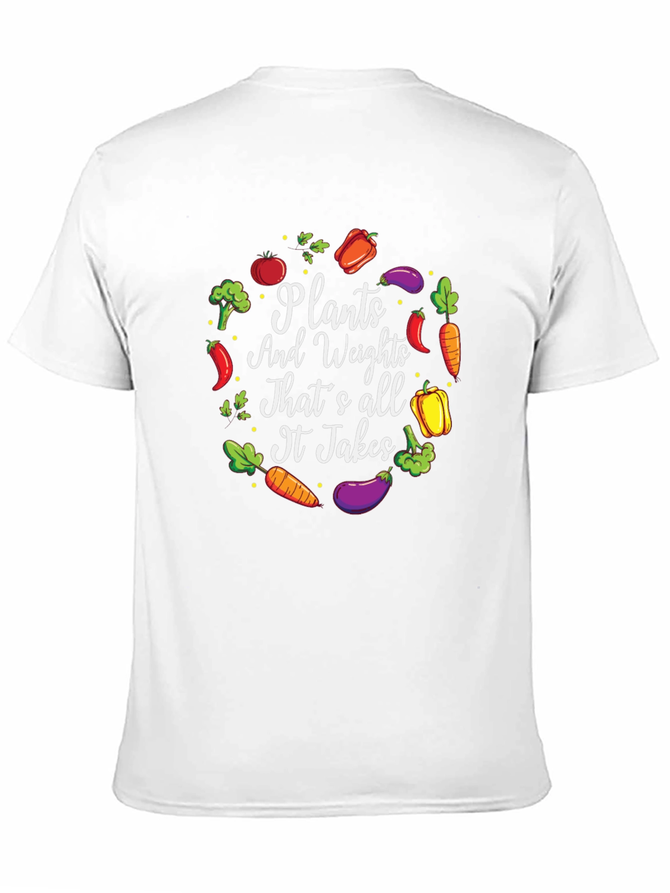 Plants & Weights T-Shirt: Vegan Fitness Apparel