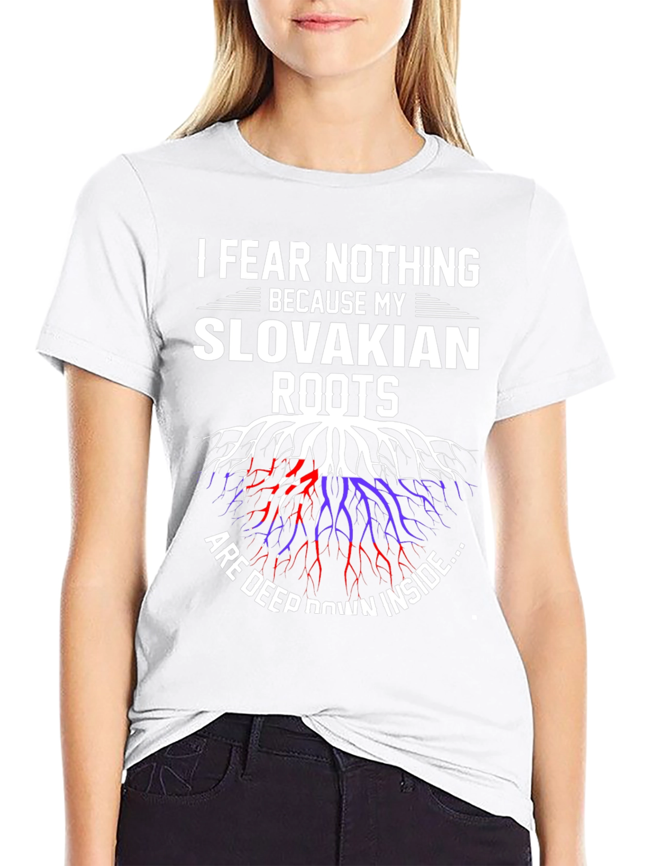 Slovakian Roots T-Shirt - I Fear Nothing Design