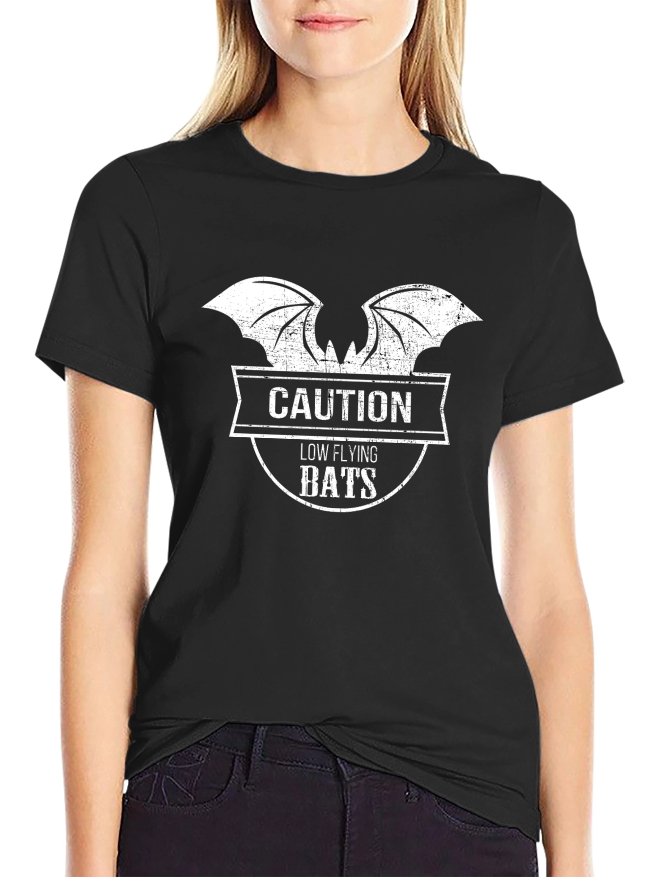 Caution Low Flying Bats Graphic T-Shirt