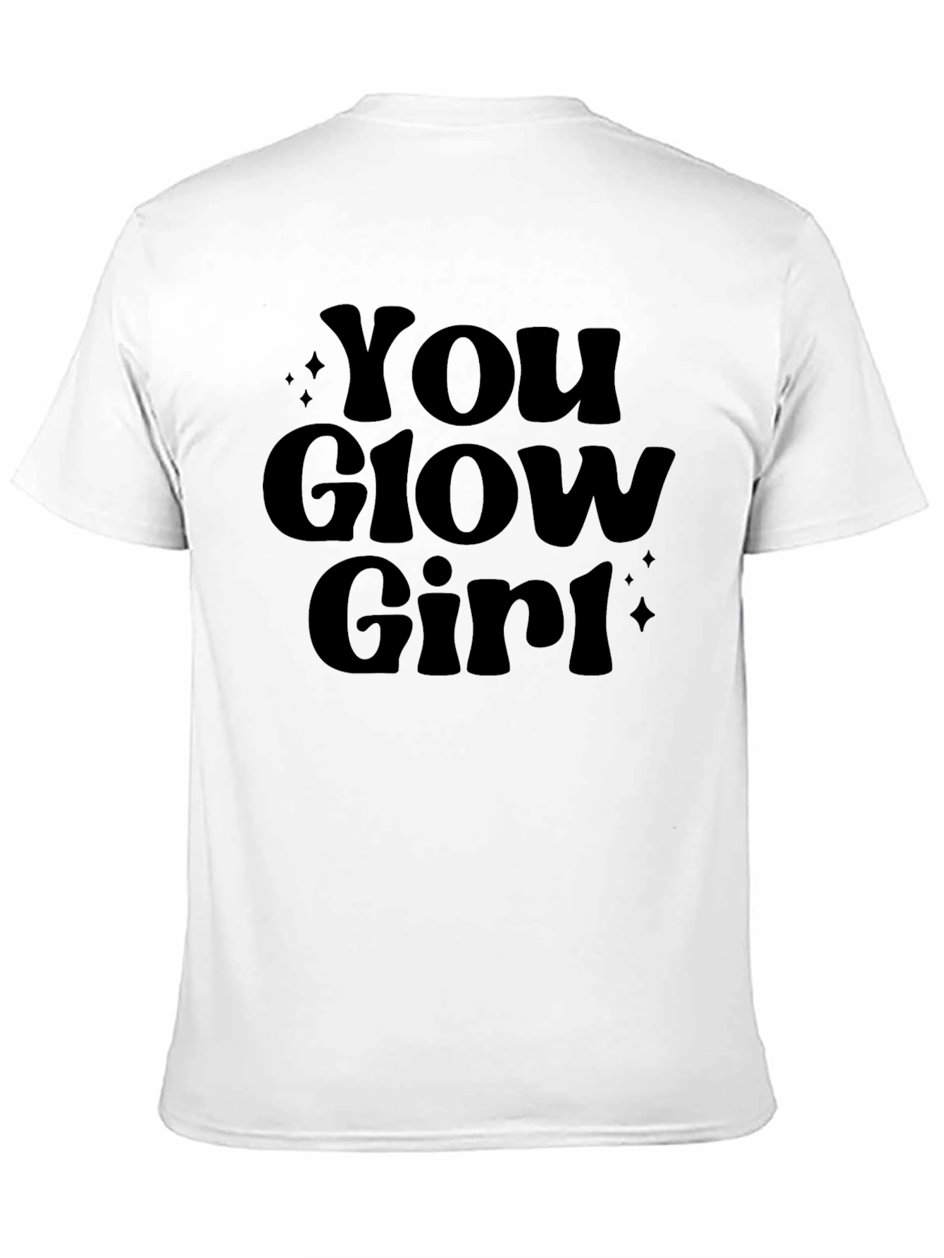 You Glow Girl Black Graphic Tee