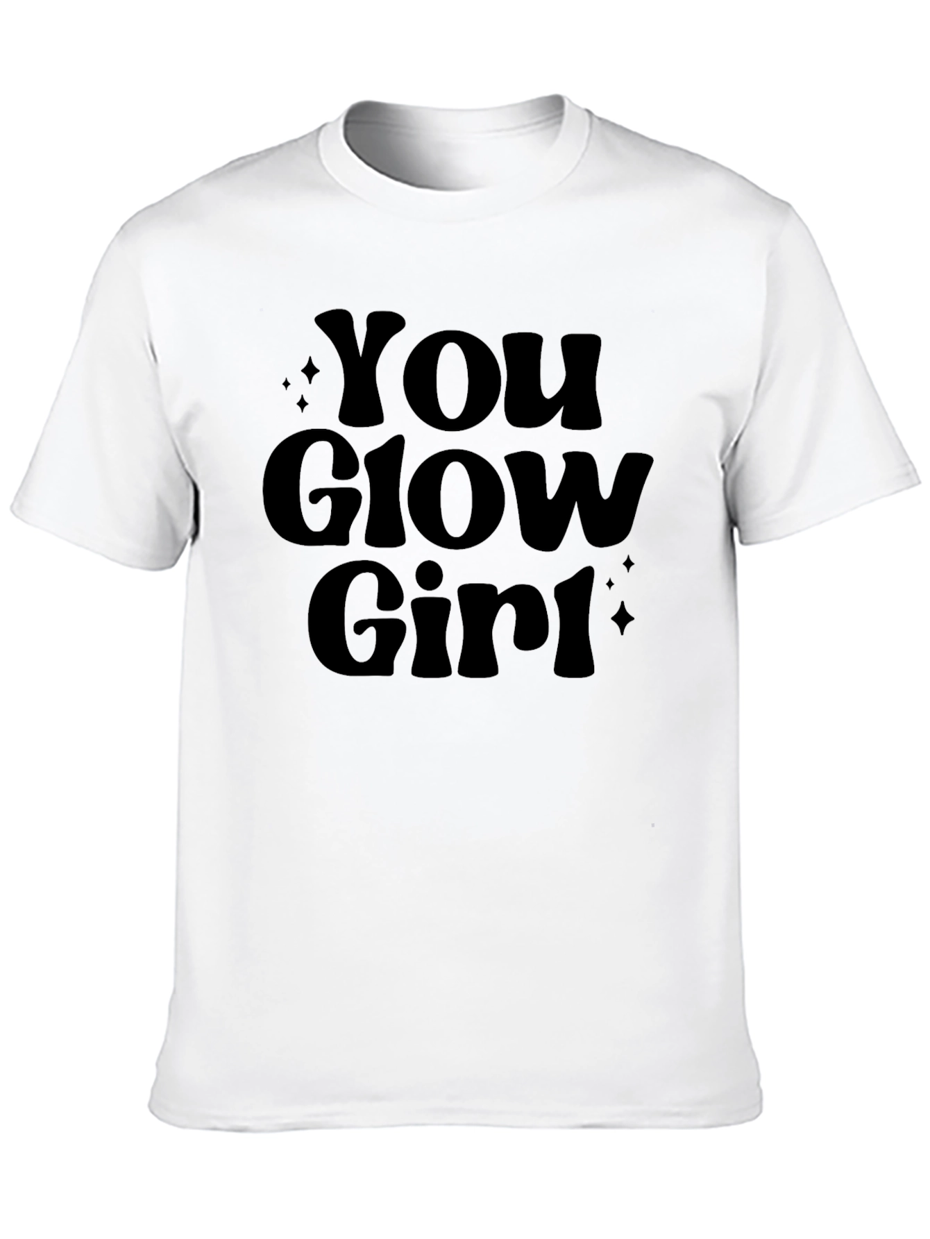You Glow Girl Black Graphic Tee