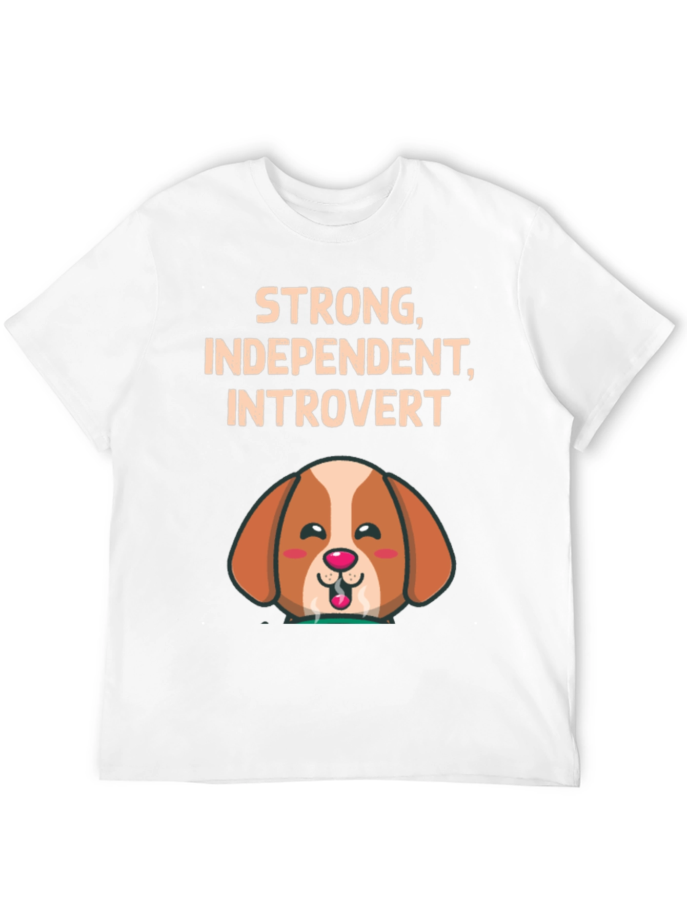 Strong Introvert Dog Graphic Tee