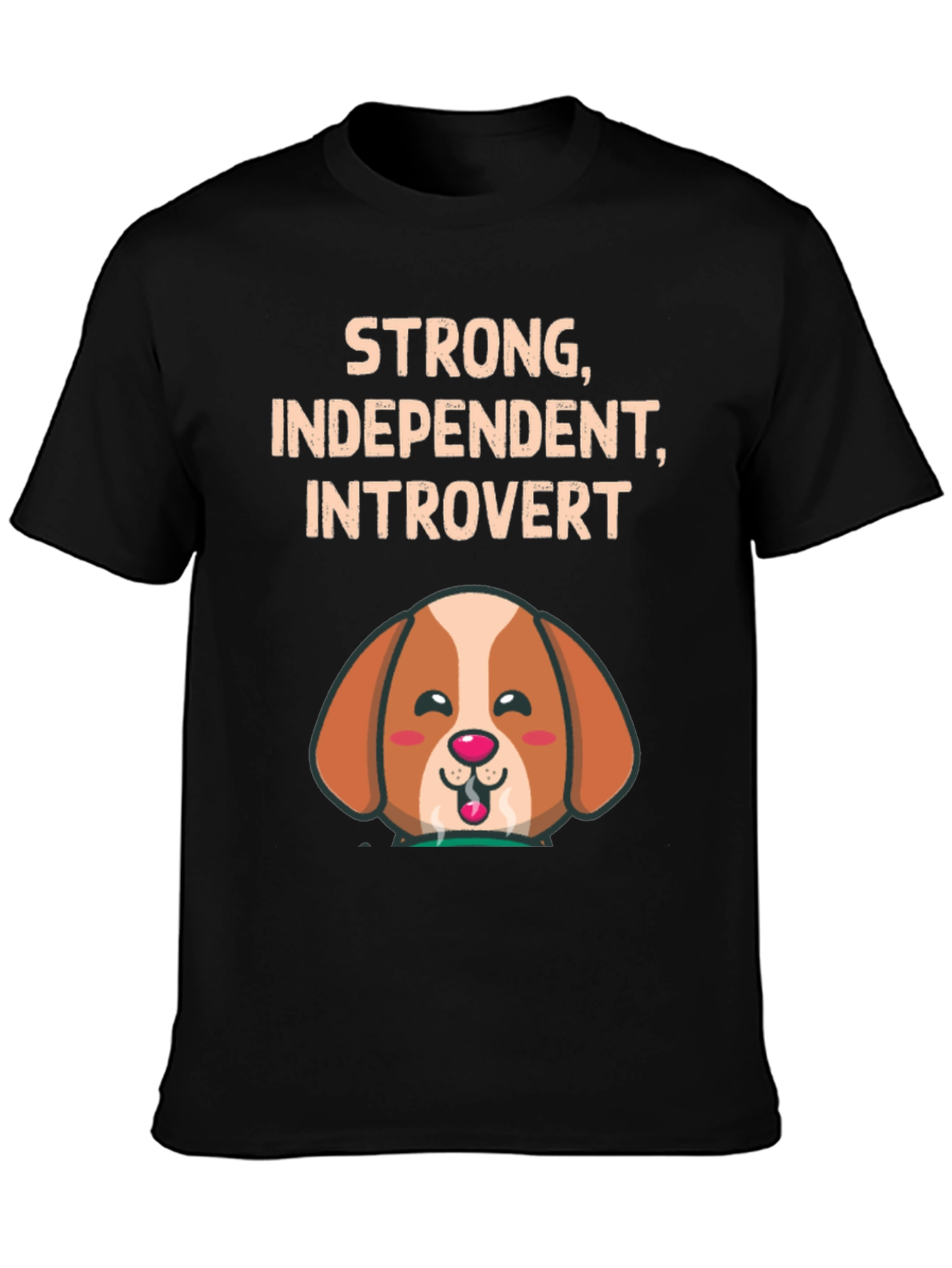 Strong Introvert Dog Graphic Tee