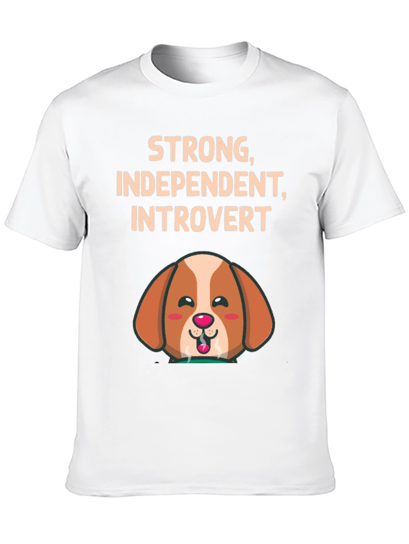 Strong Introvert Dog Graphic Tee