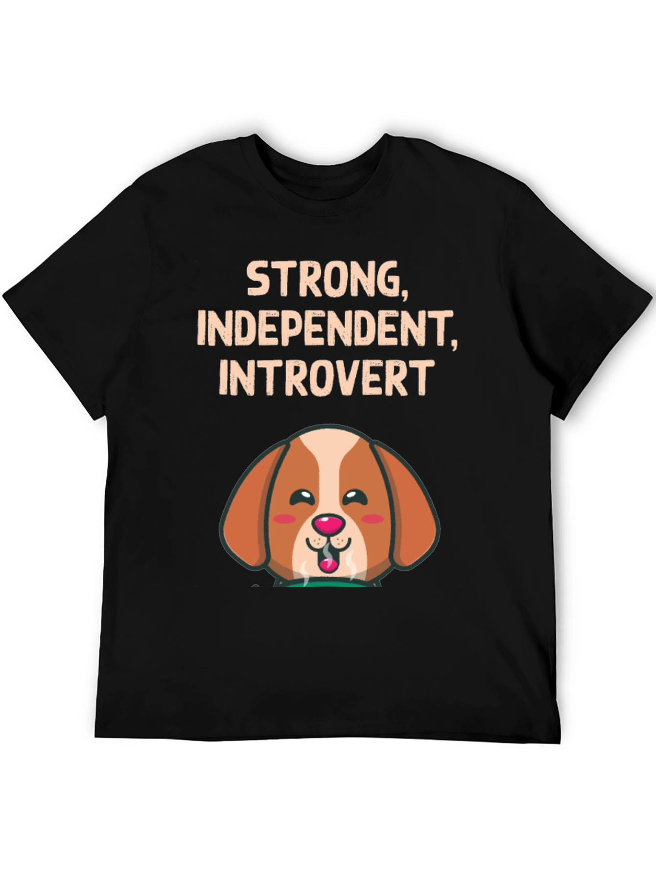 Strong Introvert Dog Graphic Tee